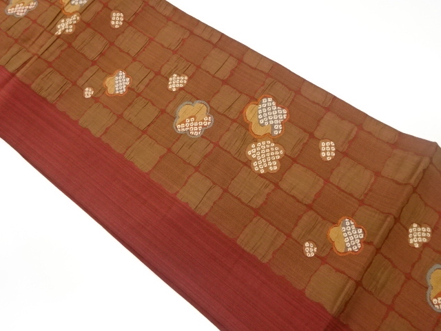 JAPANESE FUKURO OBI / MATELASSE / WOVEN GRID